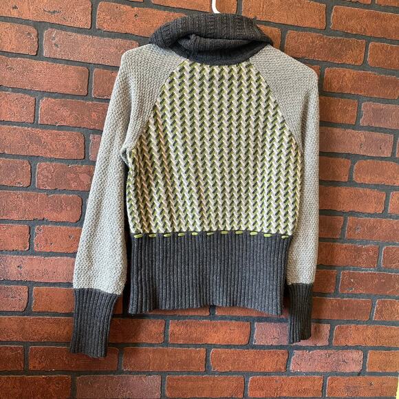 Anthropologie Sparrow Angora Cashmere Blend Cowl Neck Sweater sz Medium Classic - Picture 6 of 13